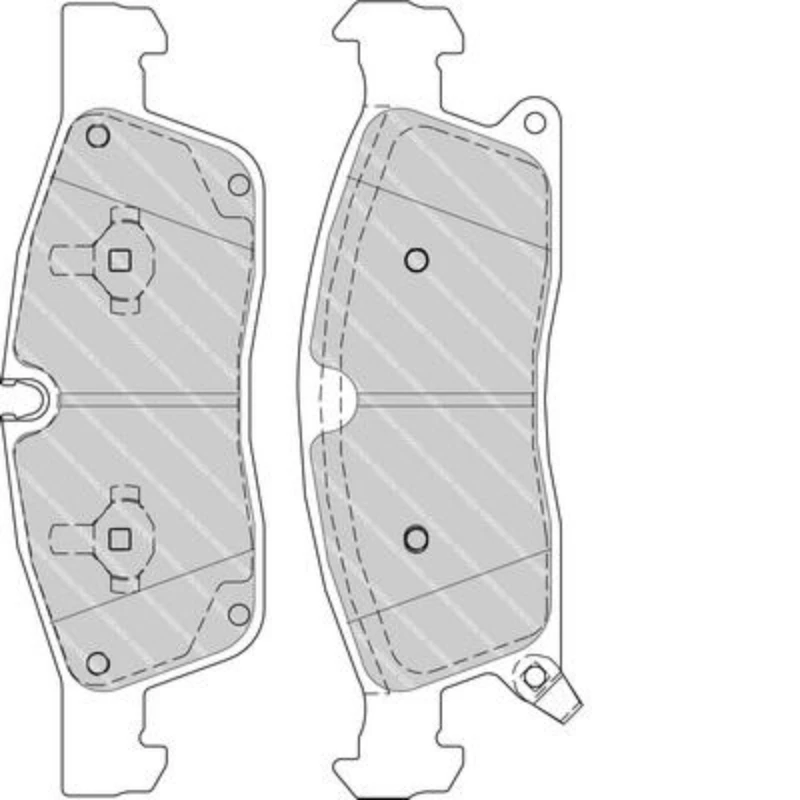Передняя керамическая тормозная колодка THREEON для JEEP GRAND CHEROKEE IV (WK WK2) 3.0 3.6 5.7 6.4CRD 2010-