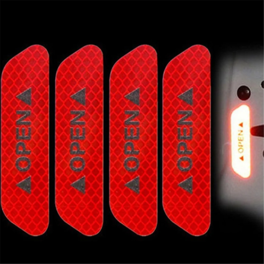 

4pcs Car Reflective Tape Warning Mark for Mercedes Benz GLS63 GLS GLE43 Shooting S400 ML450 B55
