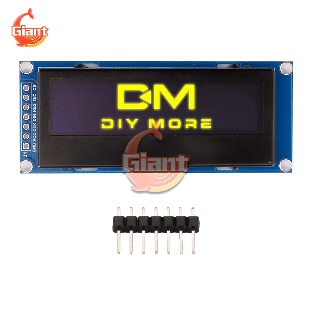

Монохромный OLED-дисплей 2,23 дюйма, 24 контакта, ЖК-экран SSD1305, Привод IC 128X32, интерфейс SPI, 3,3 В, модуль дисплея