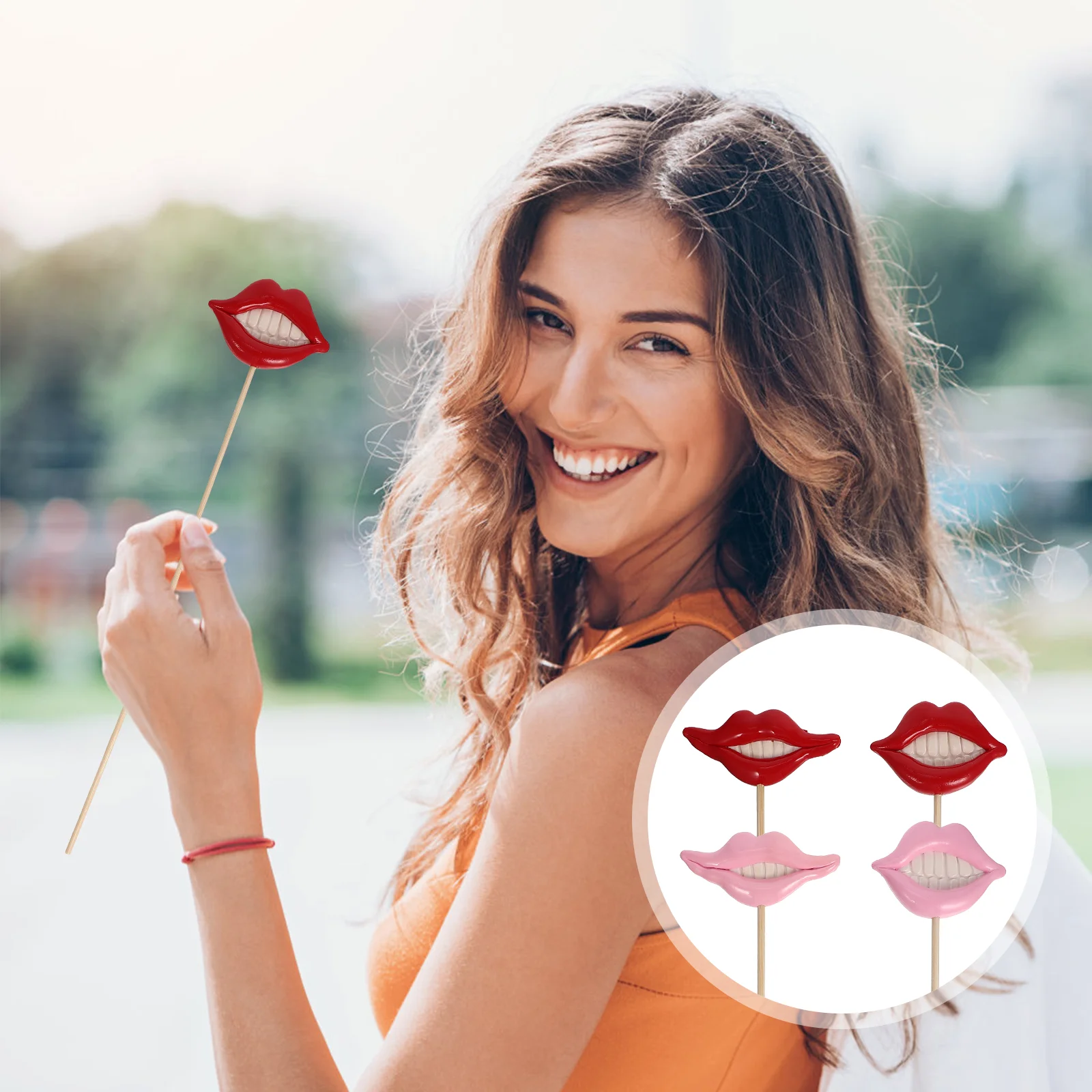 

Photo Booth Props Party Prop Funny Mouthgoing Photobooth Halloween Wedding Lips Selfie Christmas Signs Lip Red Birthday