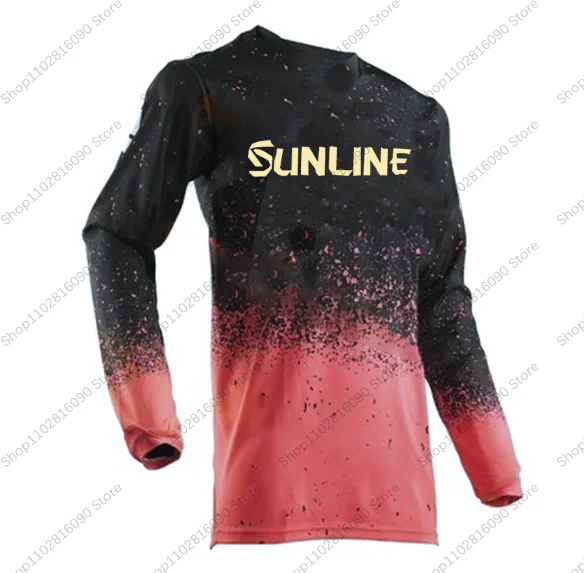 

Fishing Clothing Summer Tops Wear SUNLINE Shirt Print Jersey Camisa De Pesca Hat Fishing Jacket Long Sleeve Uv Protection
