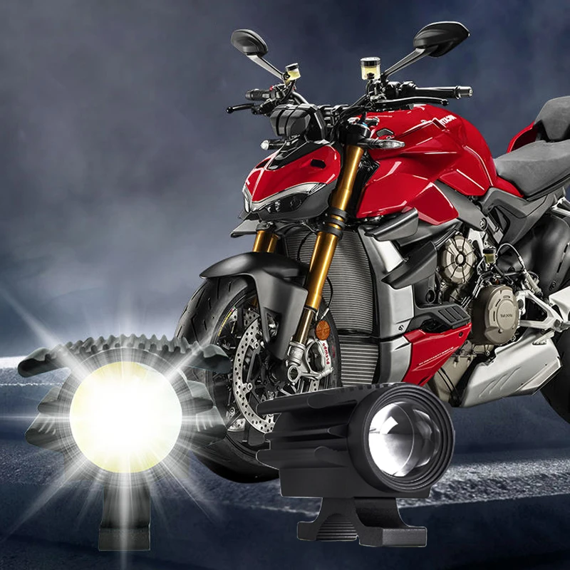 Прожекторы для мотоциклов светодиодные фары 12 В вспомогательные рабочие