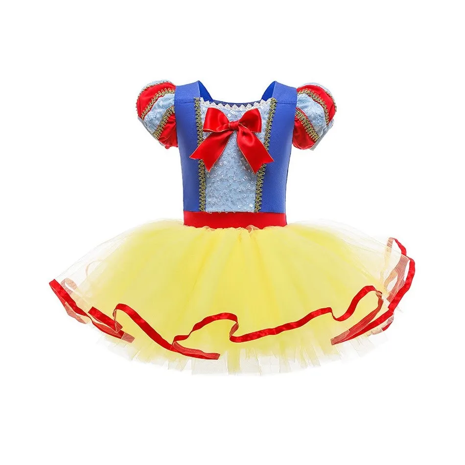 Baby Girl Ballet Dress Children Snow White Rapunzel Cinderella Elsa Anna Dress Kids Birthday Party Carnival Costume 3-10 Years