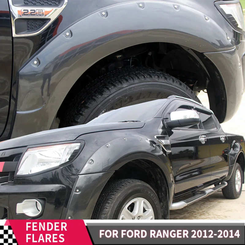 

Крыло брызговиков Flares свод колеса для Ford Ranger 2012-2014 T6 Wildtrak двойная кабина 9 дюймов карманная заклепочная гайка 6 шт./компл.
