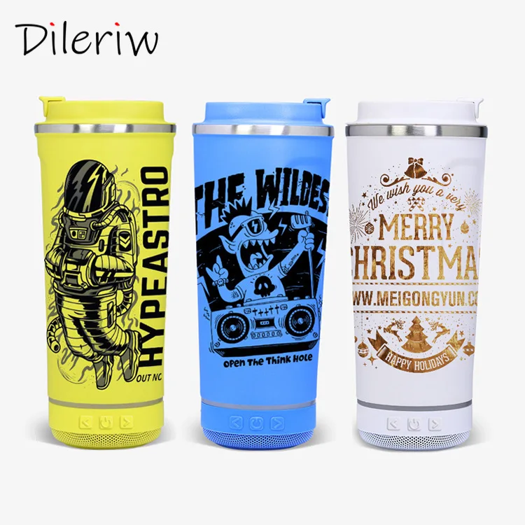 

Multifunctional Outdoor Wireless Subwoofer Speaker Creative Portable 304 Stainless Steel Waterproof Water Cup Bluetooth Audio