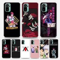 anime x hunter hisoka clear phone case for redmi note 7 8 9 10 5g 4g 8t pro redmi 8 8a 7a 9a 9c k20 k30 k40 y3 10x silicone