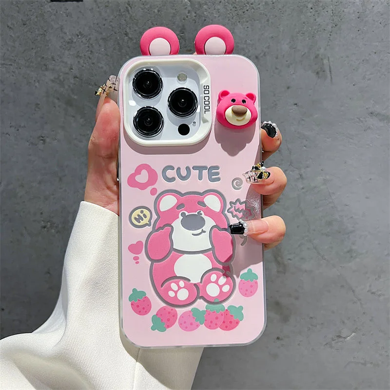 Милые Диснеи Винни Лотсо для Samsung Galaxy S25 S24 S23 S22 S21 S20 Note20 Ultra Plus FE M31 4G 5G Матовая