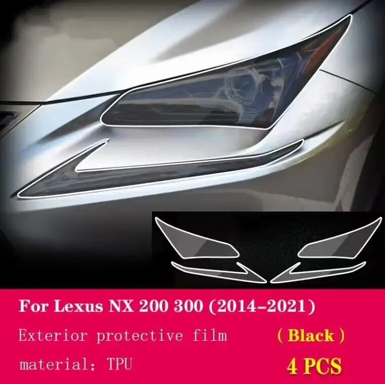 

Car Exterior Headlight Anti-scratch TPU Protective film For Lexus NX 200 300 214-2021 Anti-scratch Repair film Accessories Reflt