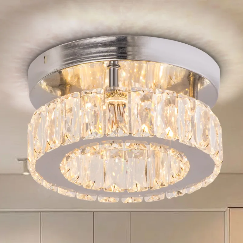 Современные блестящие потолочные светильники со стразами бытовая техника