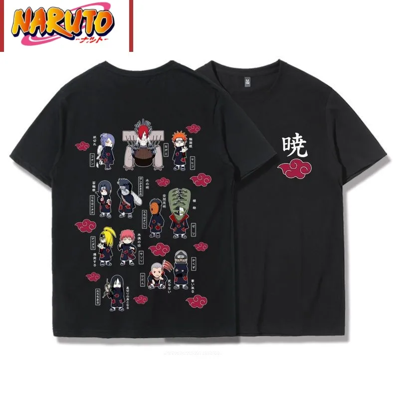 

Футболка мужская с принтом из аниме «Наруто», хлопок, короткий рукав, круглый вырез, топ Итачи учихи, лето 2023
