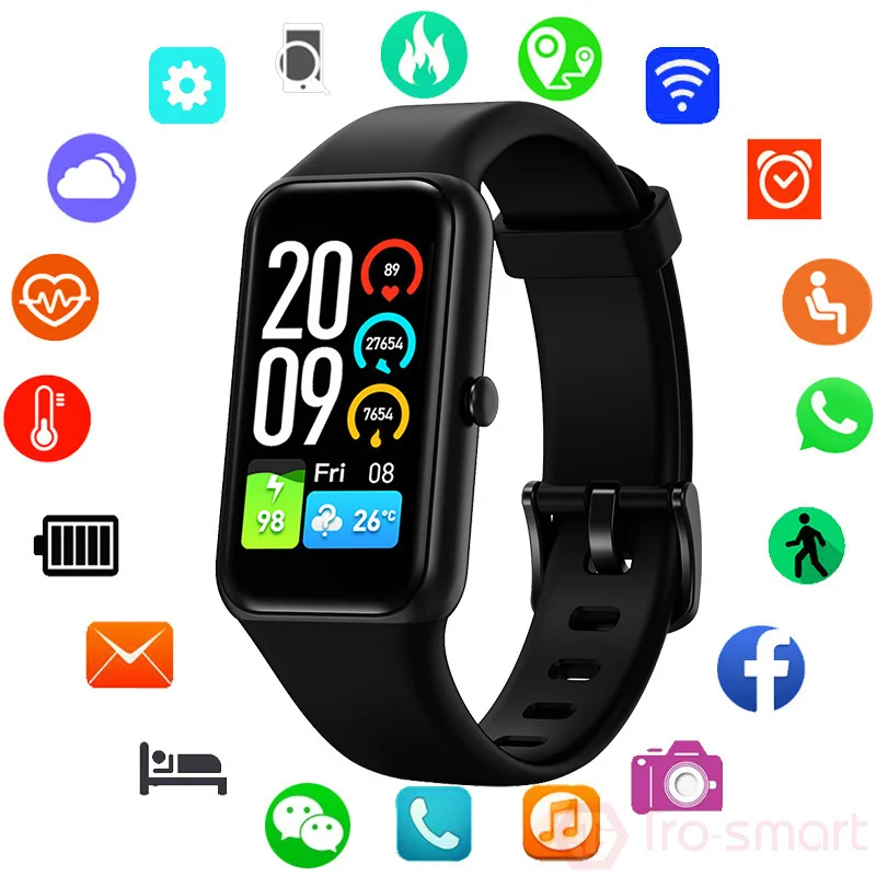 

Trosmart C11 Smartwatch Men Women Sport Fitness Watch Full Touch Screen Electronic Clock Heart Rate Monitor Silicone Smart Watch