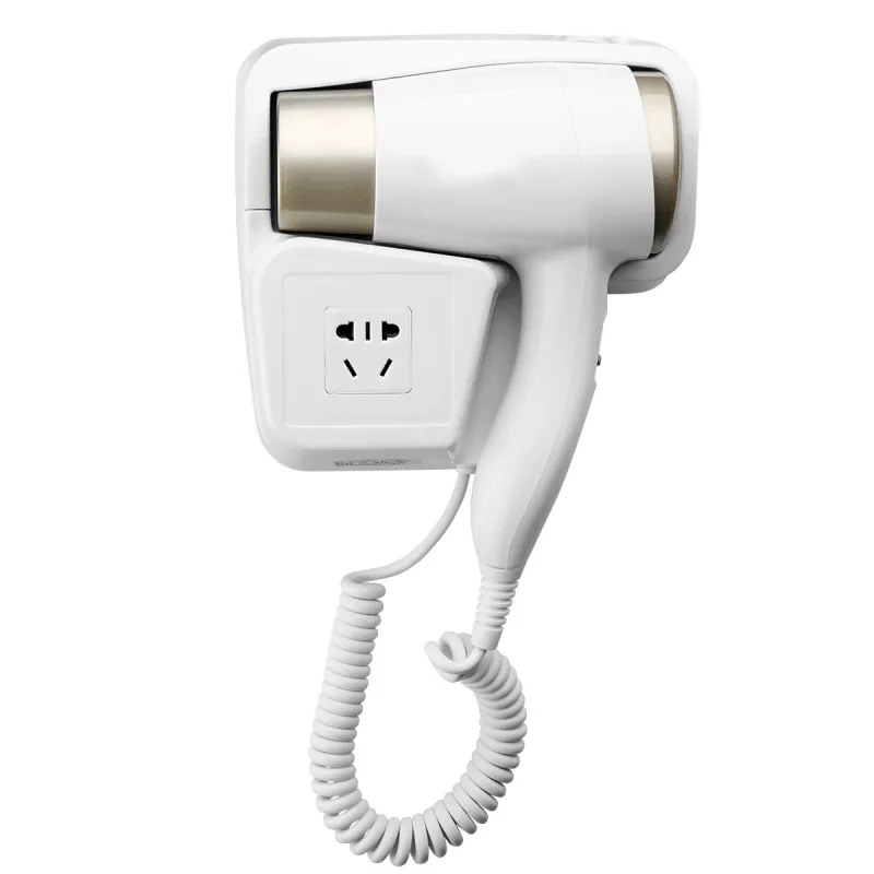 

Hot/Cold Wind Blow Hair Dryer Electric Wall Mount Hairdryers Hotel Bathroom Dry Skin Hanging Brush Air Blower With Stocket 220V