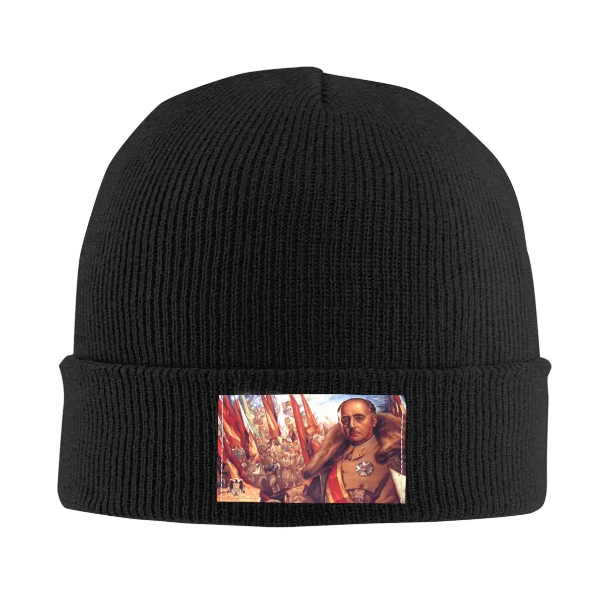 

Spanish Franco Beanie Cap Unisex Winter Warm Bonnet Homme Knitting Hat Outdoor Ski Spain Legend Leader Skullies Beanies Caps