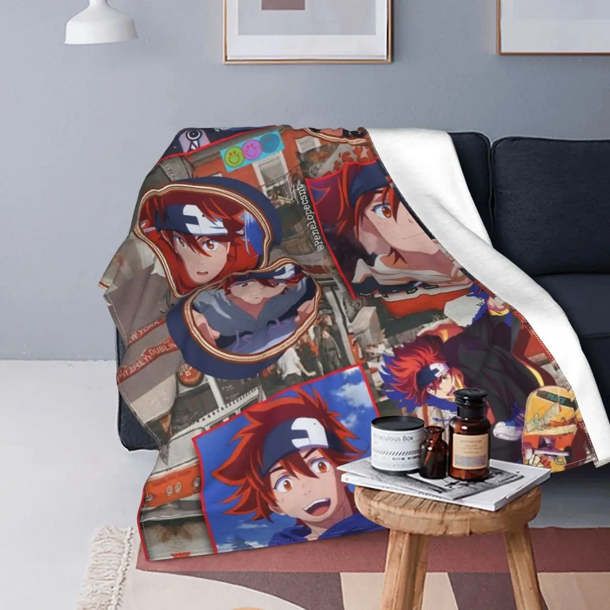 

Kyan Reki Anime Blanket Coral Fleece Plush SK8 the Infinity Lightweight Throw Blankets for Outdoor Travel Bedspread 09