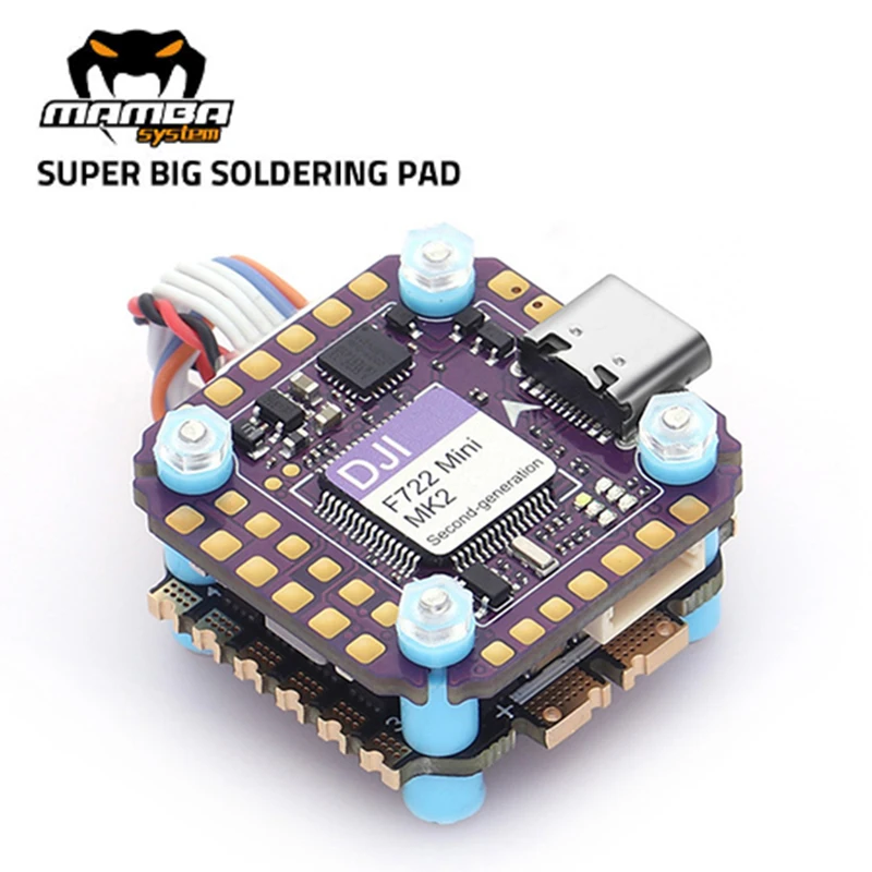 

Diatone MAMBA DJI F722 MINI MK2 OSD Полетный контроллер с F40 _ bls 40A ESC Dshot300/600 2 ~ 6S 20 мм M3/M2 для гоночного дрона RC FPV