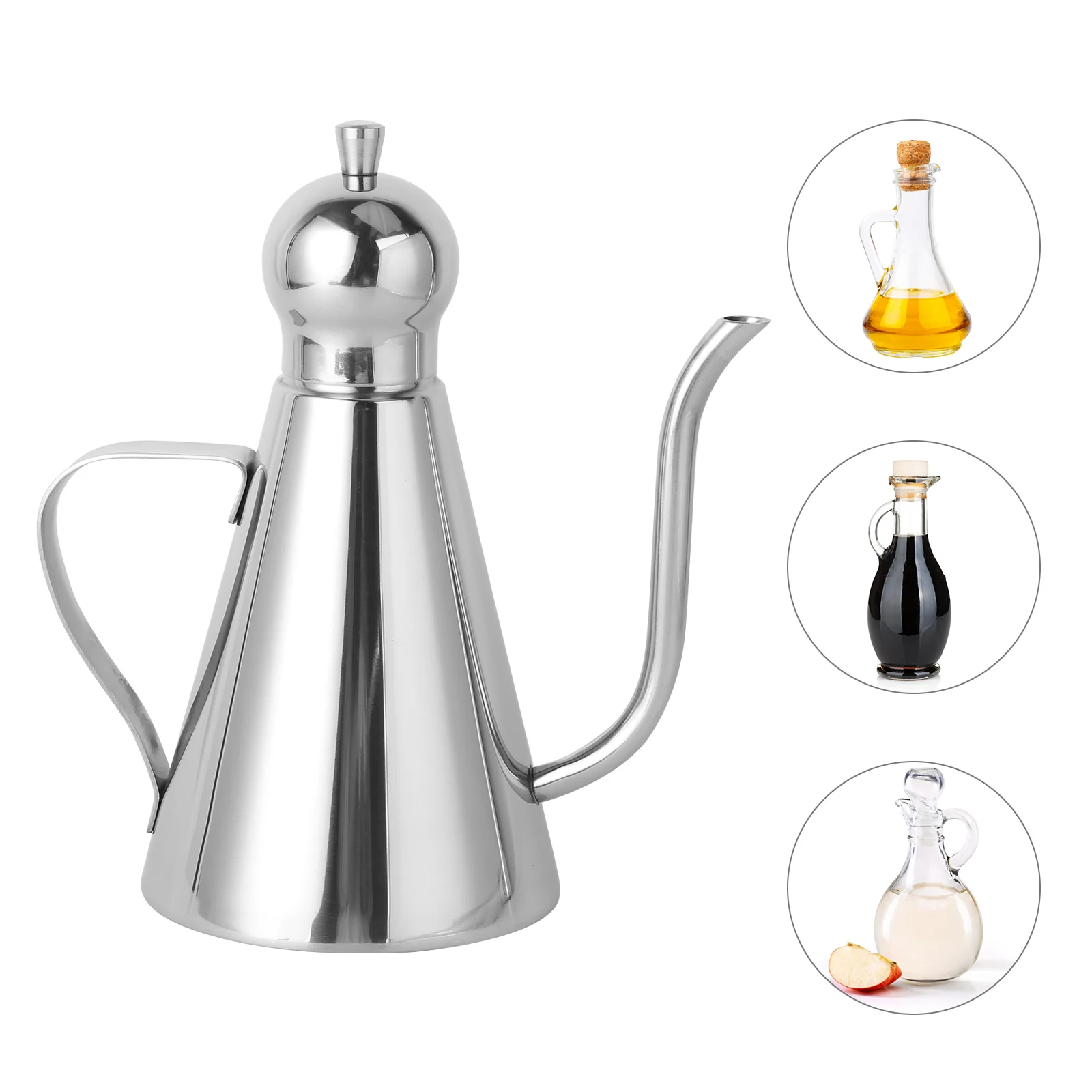 

Oil Dispenser Bottle Olive Vinegar Stainless Steel Container Cruet Sauce Kitchendrip Cooking Bottles Pot Free Spoutcontainers