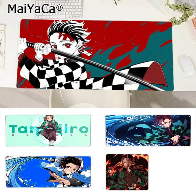 

Anime Demon Slayer Figure Kamado Tanjirou Mousepad Boy Pad Laptop Gaming Mice Mousepad Size For Game Keyboard Pad For Gamer
