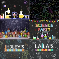 Photography Backdrop Chemical Science Mad Fun Science Scientist Boy Girl Chemical Birthday Photo Background Party Studio Banner