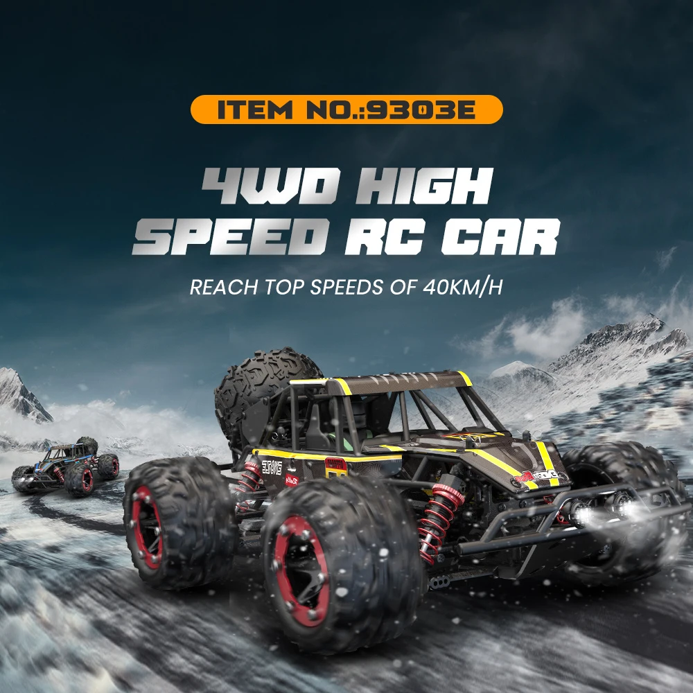 

4WD High Speed RC Car 1/18 2.4G Remote Control Vehicle 4x4 Off-road Truck 40KM/H Drift Racing Cars with LED Light Toys for Kids