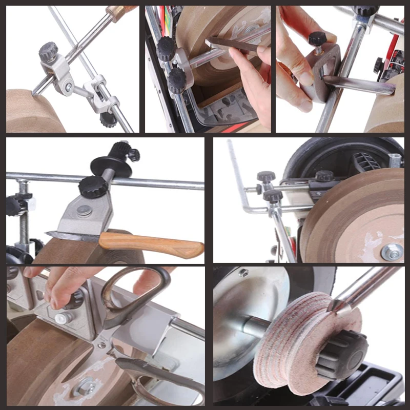 Sharpening Jigs Accessories for Water-cooled Grinder Short /long Knife Jig Woodworking Clips Scissor Sharpeners Wheel Dresser images - 6