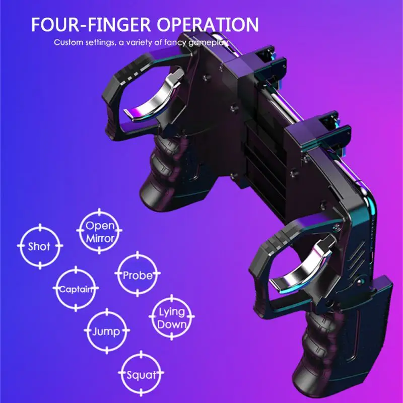 

K21 For Pubg Controller For Mobile Game Shooter Trigger Fire Button For Ios Android Phone Gamepad Joystick PUGB Helper Holder