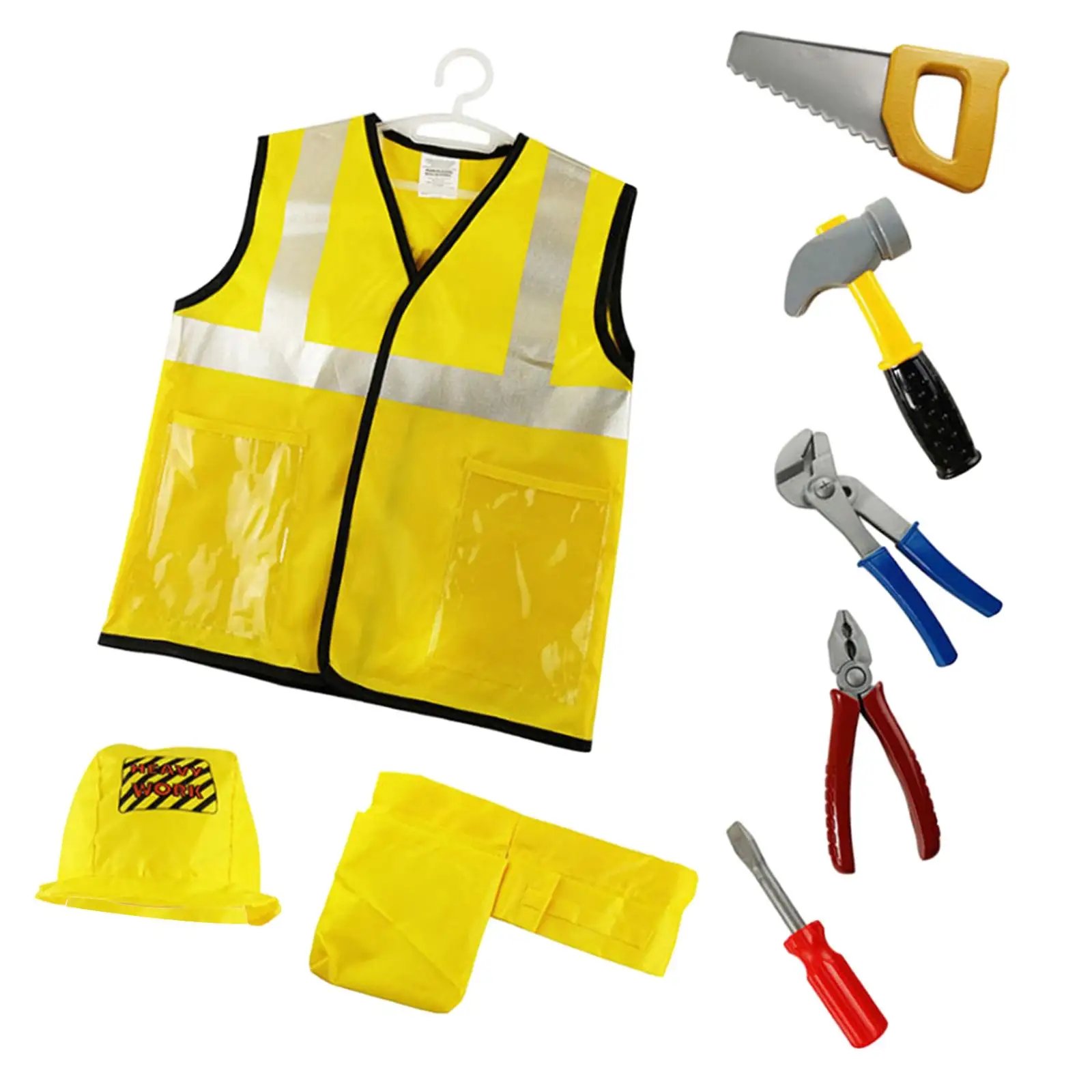 

Pretend Play Construction Tool Educational Construction Worker Costume for Birthday Construction Celebrations Parades Activities