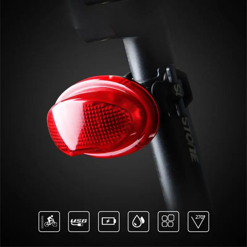 

2022 New Bicycle Lights Strobe Lights Laser Tail Lights USB Cycling Warning LED Lights MTB Saddle Rear Lights Bike Accessories
