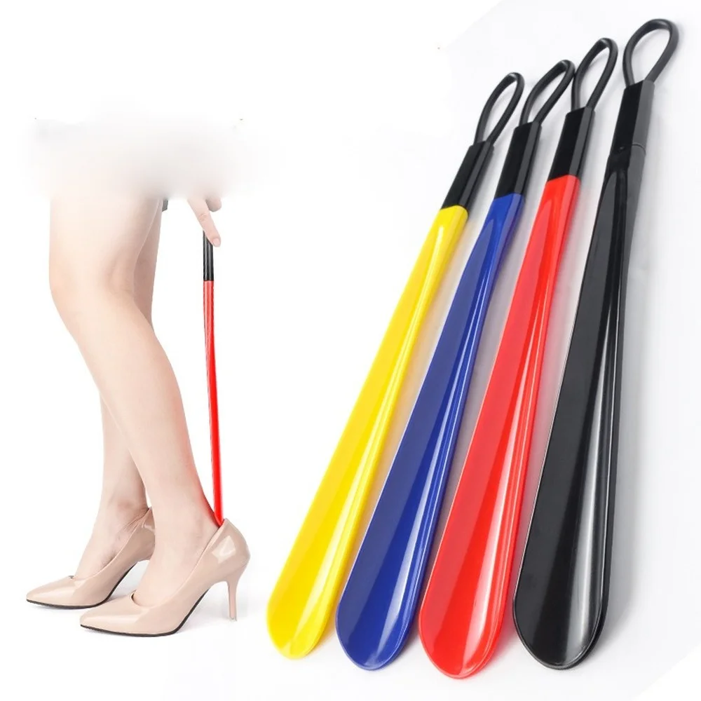 

Shoehorn Long Colorful Plastic Shoehorn for The Elderly Pregnant Women Do Not Bend Over To Wear Shoes Artifact