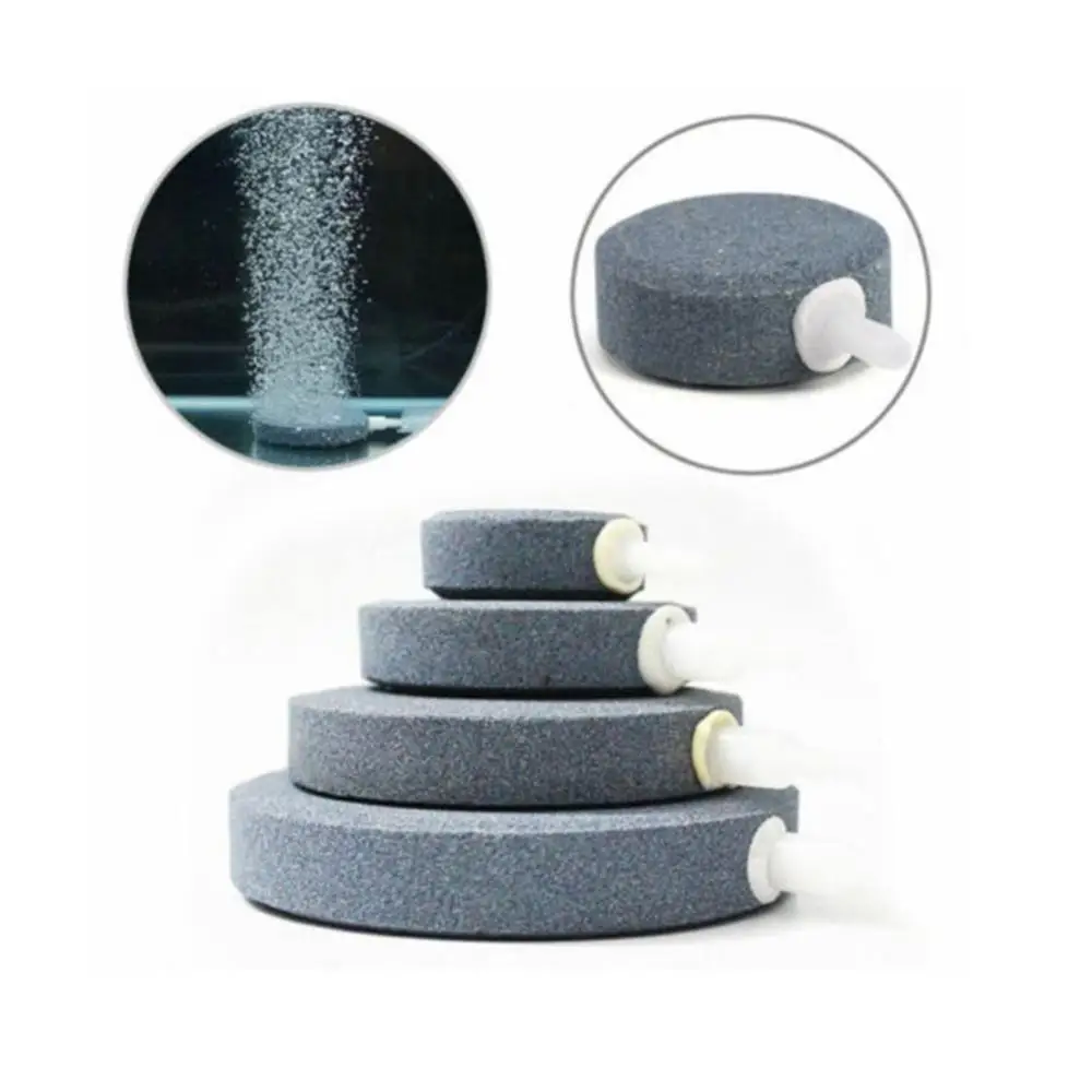 

40/60/80/100mm Bubble Stone Aerator For Aquarium Fish High Temperature Sintering Gas Cake For Oxygen Pump Aquatic Pet Supplies