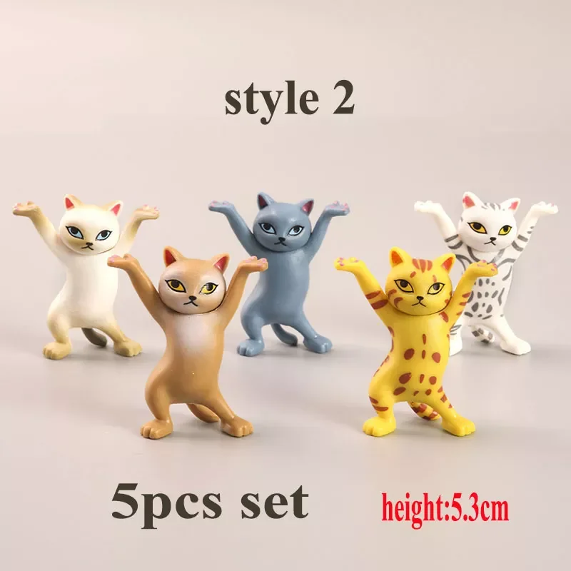 

Funny Cat Pen Holder Toys Hold Everything Cat Earphone Bracket Home Decoration Dancing Kitty Storage Set Holder For Airpods