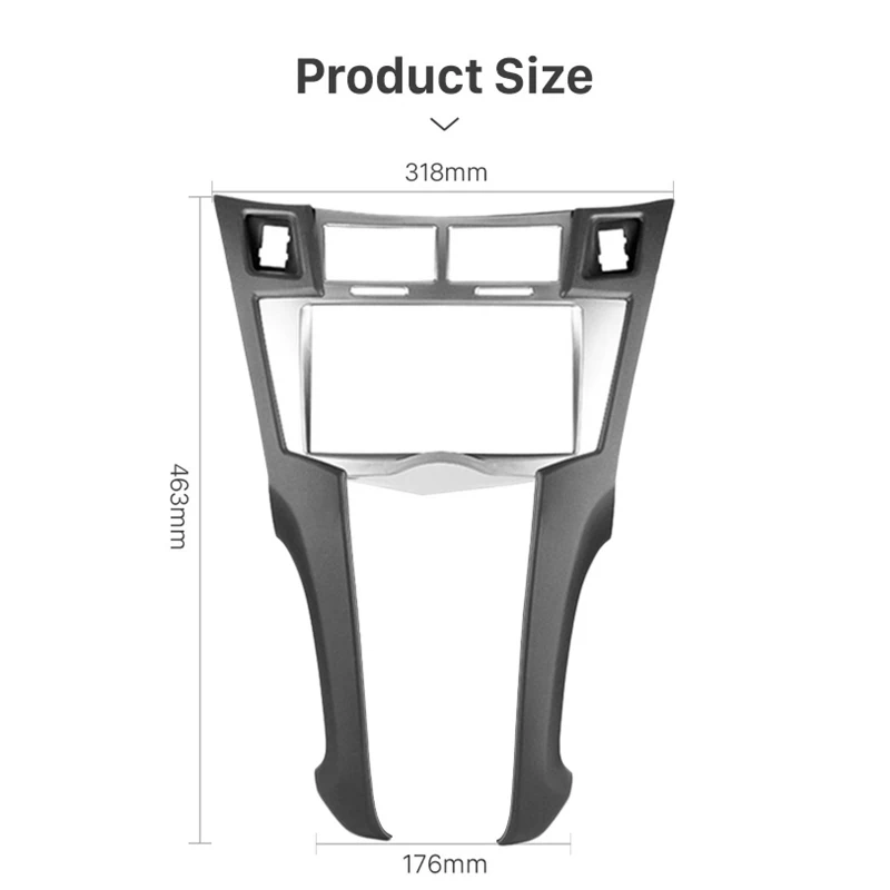

2 Din Car Radio Stereo Frame Trim Kit Of Dashboard For Toyota Yaris Vitz Platz 2005-2011 Dvd Player Installation Bezel