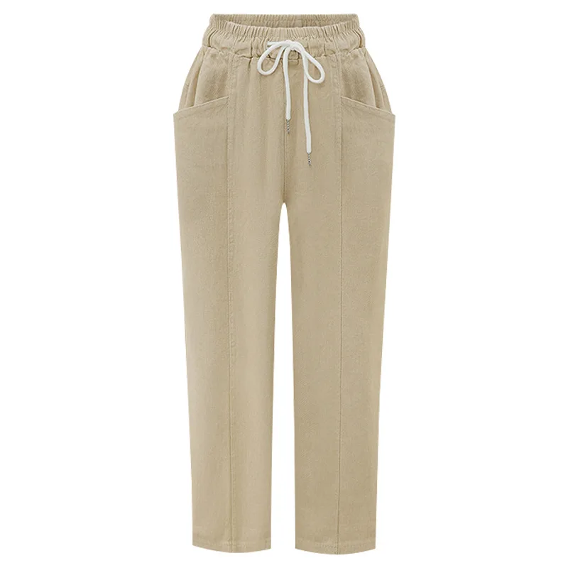 

Ninth Pants Autumn High Waist New Harlan Pants Easy Thin Money Leisure Time Women's Trousers