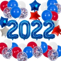 2022 independence day balloons set 4th of july independence day party decoration background arrangement balloons decoration