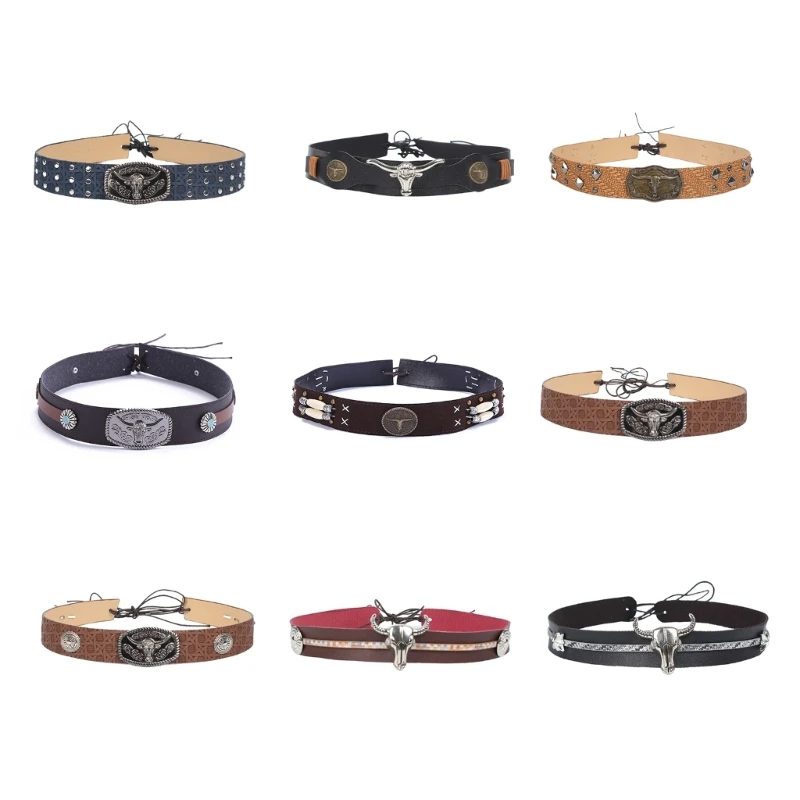 

Western Hat Band for Cowboy Hats Replacement Belt for Western Hat Handmade Straw Felt Fedora Panamas Hats