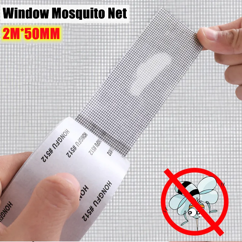 

2M Window Mosquito Net Repair Tape Door Screen Patch Kit Cover Self Adhesive Strong Anti-Insect Fly Mesh Broken Holes Repair