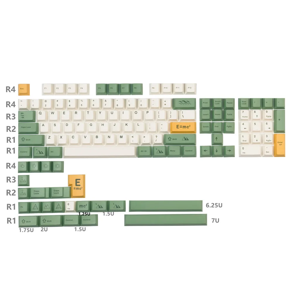 

Колпачки для клавиш GMK ET PBT, колпачки для клавиш с сублимационной печатью для MX Switch CMMK IK75 NT75, механическая клавиатура, 1 комплект