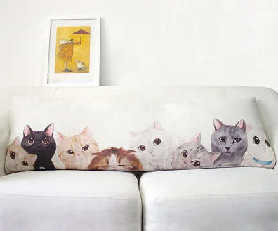 

Cutelong pillow long pillow sofa cushion office lumbar pillow rectangular pillow large long section Homejoy