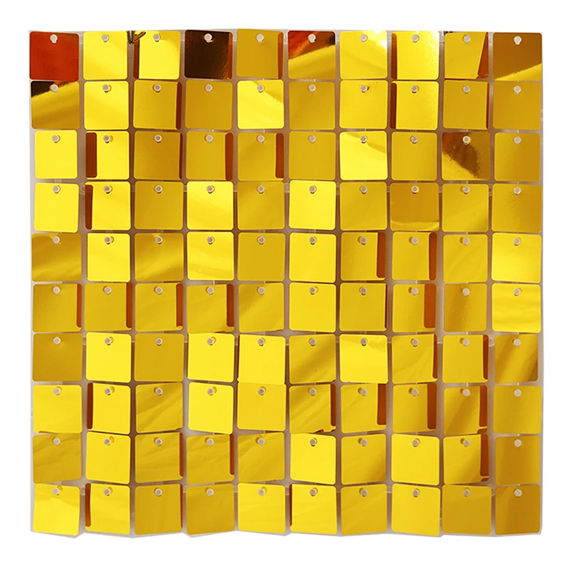 

Квадратные панели с блестками CANYAN 24 шт. золото/серебро