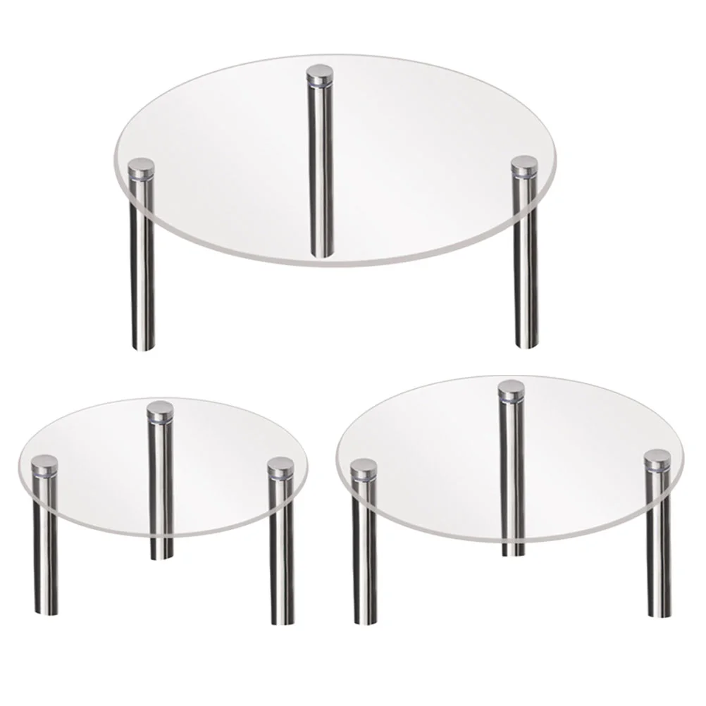 

3 Pcs Paper Cup Cake Stand Display Cupcake Household Tray Clear Acrylic Dessert Holder