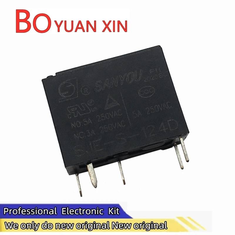 

Оригинальное реле SJE-S-124D SANYOU, 24 В постоянного тока, набор из 5 конверсионных контактов, 3 А, В переменного тока, реле для малой мощности