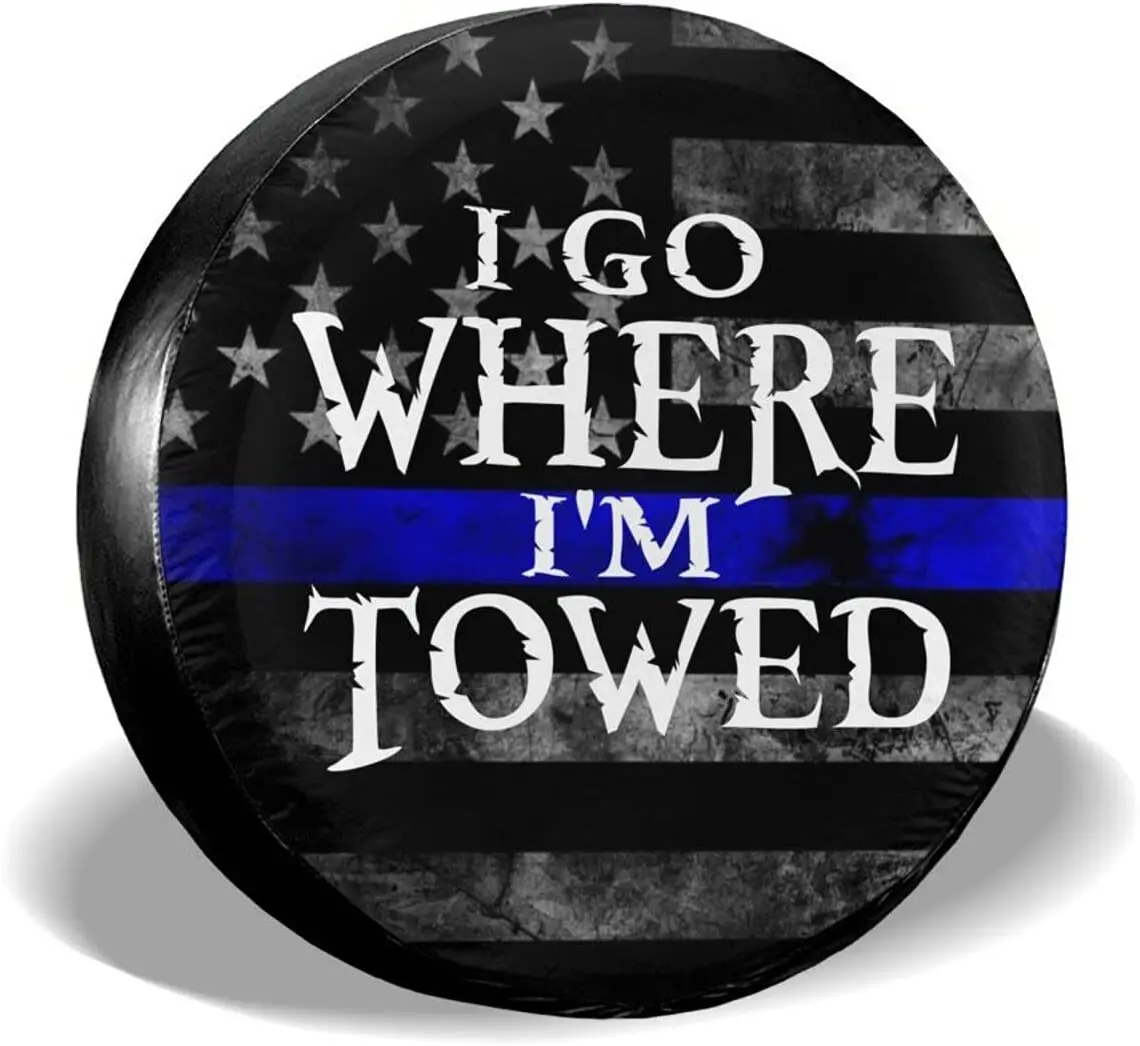 

cozipink American Flag Rv Spare Tire Cover for RV Trailer Camper Wheel Protectors Weatherproof Universal for Trailer Rv SUV Truc