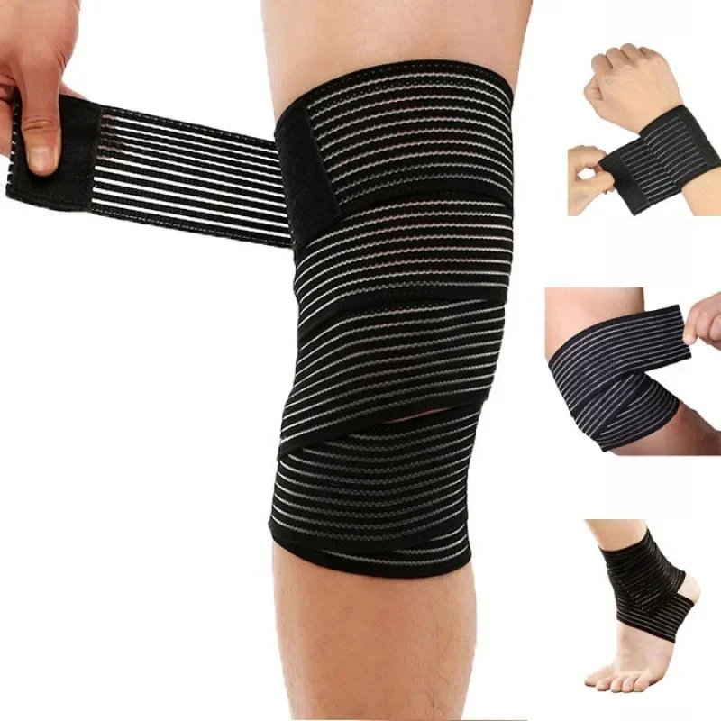 

Support 40~180cm Compression Knee Sports For Bandage Wrist High Wraps Tape Elasticity Ankle Kinesiology Protector Thigh Calf