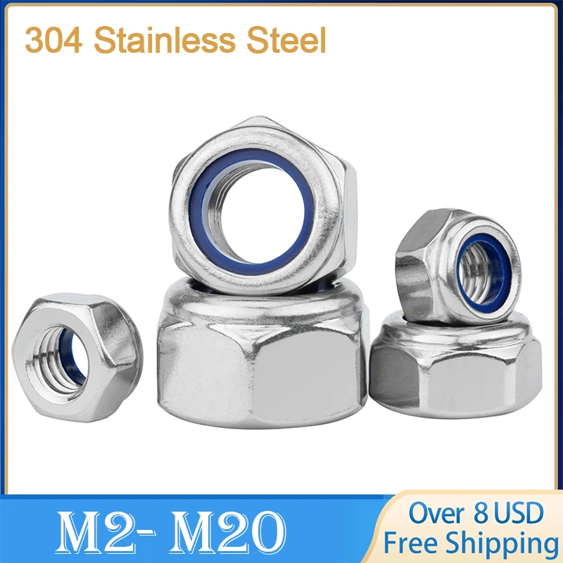 

Самоблокирующие гайки из нержавеющей стали 304 M2-M20