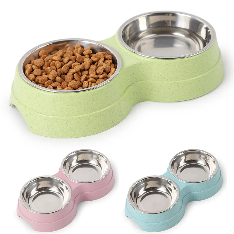 Water Feeder Stainless Steel Pet Drinking Dish Feeder Small 