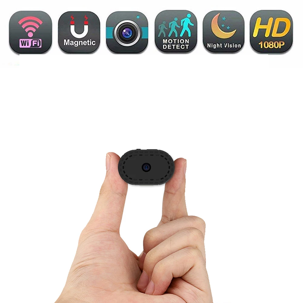 

PNZEO V5 Mini Wireless WiFi Cameras Home Security Cameras IP Remote View Camera Nanny Cam Super Small Recorder With night vision