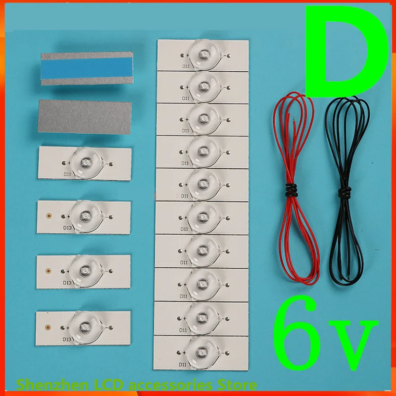 100% НОВЫЕ высококачественные лампы 6 В SMD с оптическими линзами Fliter для ремонта