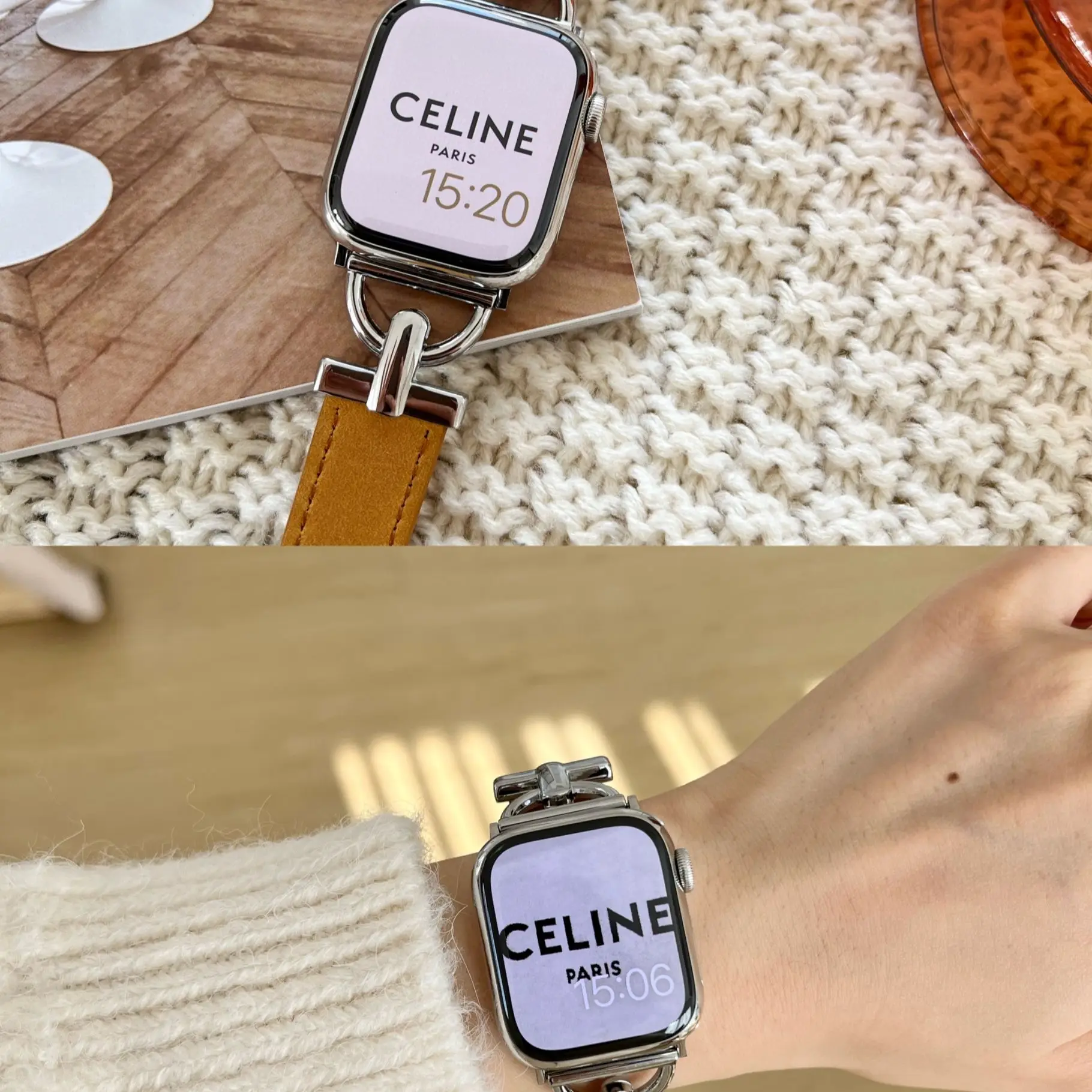 Leather strap For Apple watch band iWatch series 3 4 5 6 SE 7 44mm 45mm 41mm 40mm 42mm 38mm Accessorie wristband correa bracelet