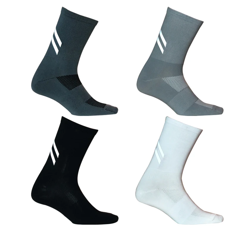 

New Reflective Anti Slip Breathable Football Socks Mid Calf Non Slip Soccer Cycling Sport Socks Outdoor Sportswear & Accessories