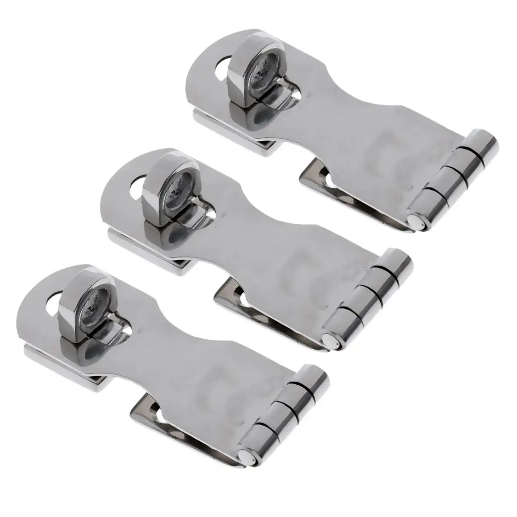 

3pcs Safety Hasp Swivel Locking Latch for Marine Yacht Caravan RV Door