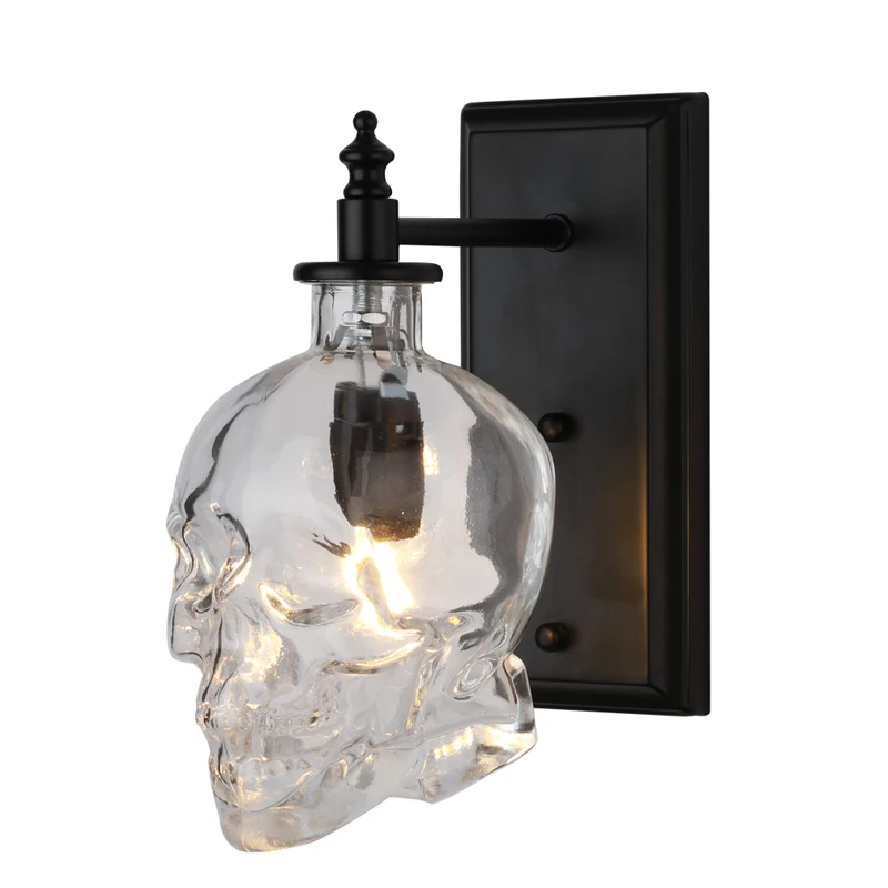 Настенные светильники в скандинавском ретро-стиле с черепом для детской комнаты